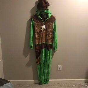 Cactus Cowboy Union Suit Pajamas 1 piece Halloween dress up costume Medium NWT